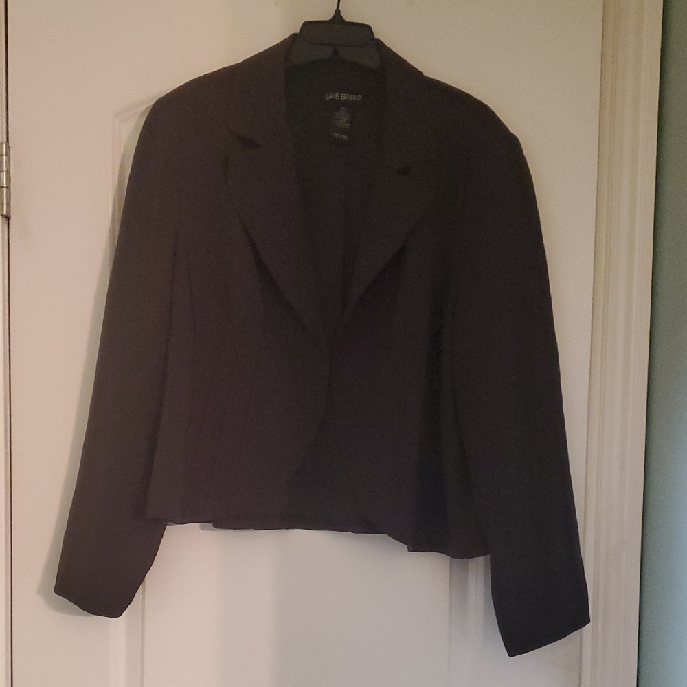 Lane Bryant Chocolate Brown Blazer
